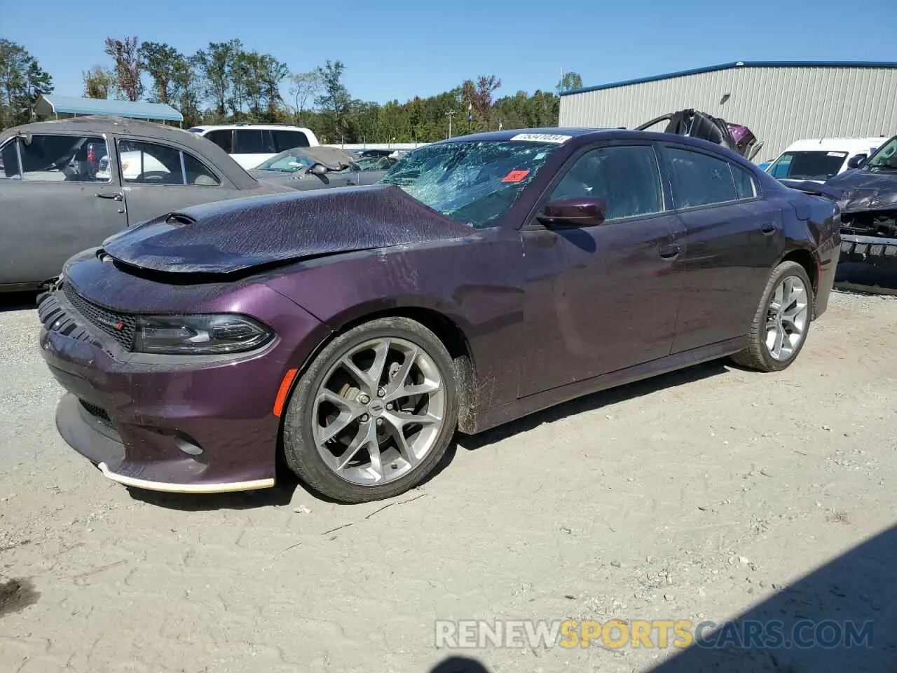 1 fotografías del automóvil dañado 2C3CDXHG0MH640145 DODGE CHARGER 2021