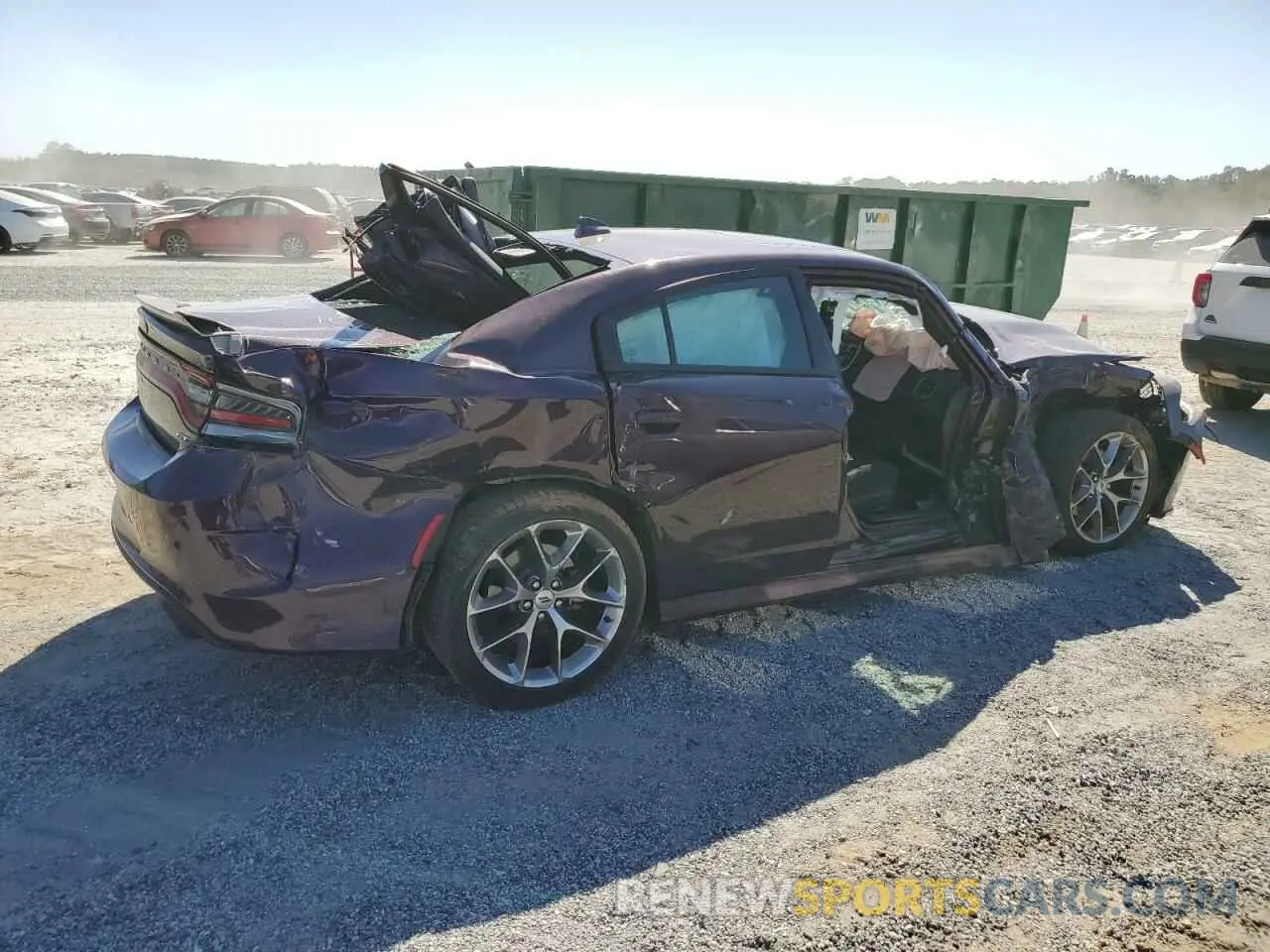3 fotografías del automóvil dañado 2C3CDXHG0MH640145 DODGE CHARGER 2021