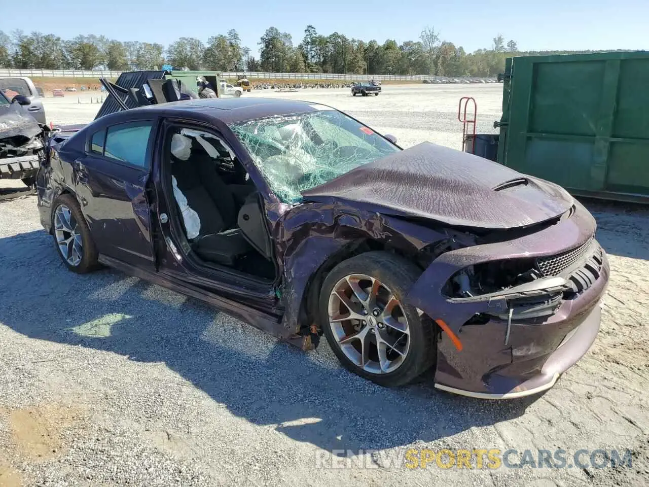 4 fotografías del automóvil dañado 2C3CDXHG0MH640145 DODGE CHARGER 2021