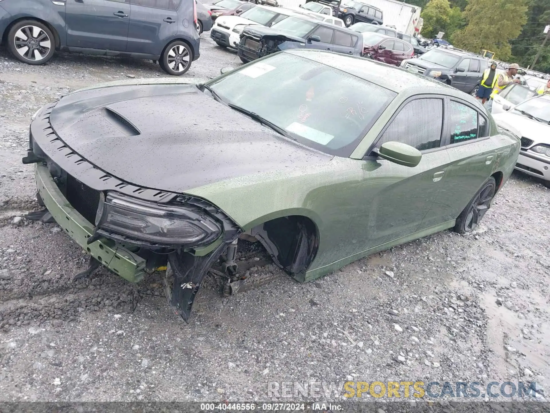 2 fotografías del automóvil dañado 2C3CDXHG3MH648935 DODGE CHARGER 2021