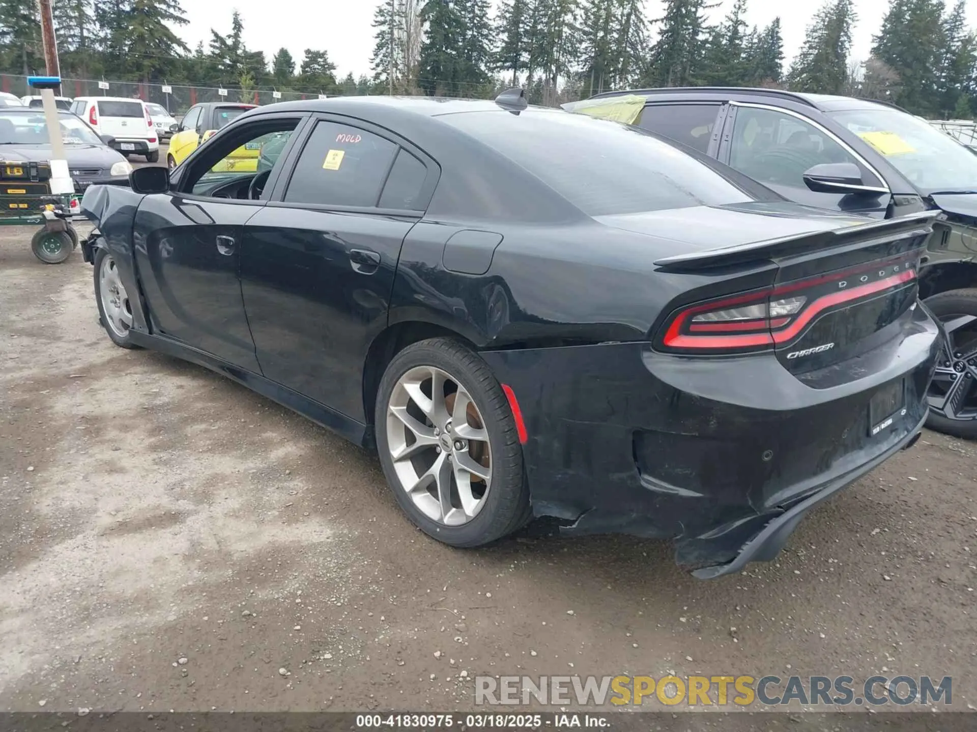 3 fotografías del automóvil dañado 2C3CDXHG7MH537983 DODGE CHARGER 2021