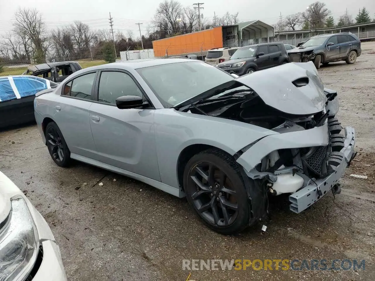 4 fotografías del automóvil dañado 2C3CDXHG8MH612531 DODGE CHARGER 2021