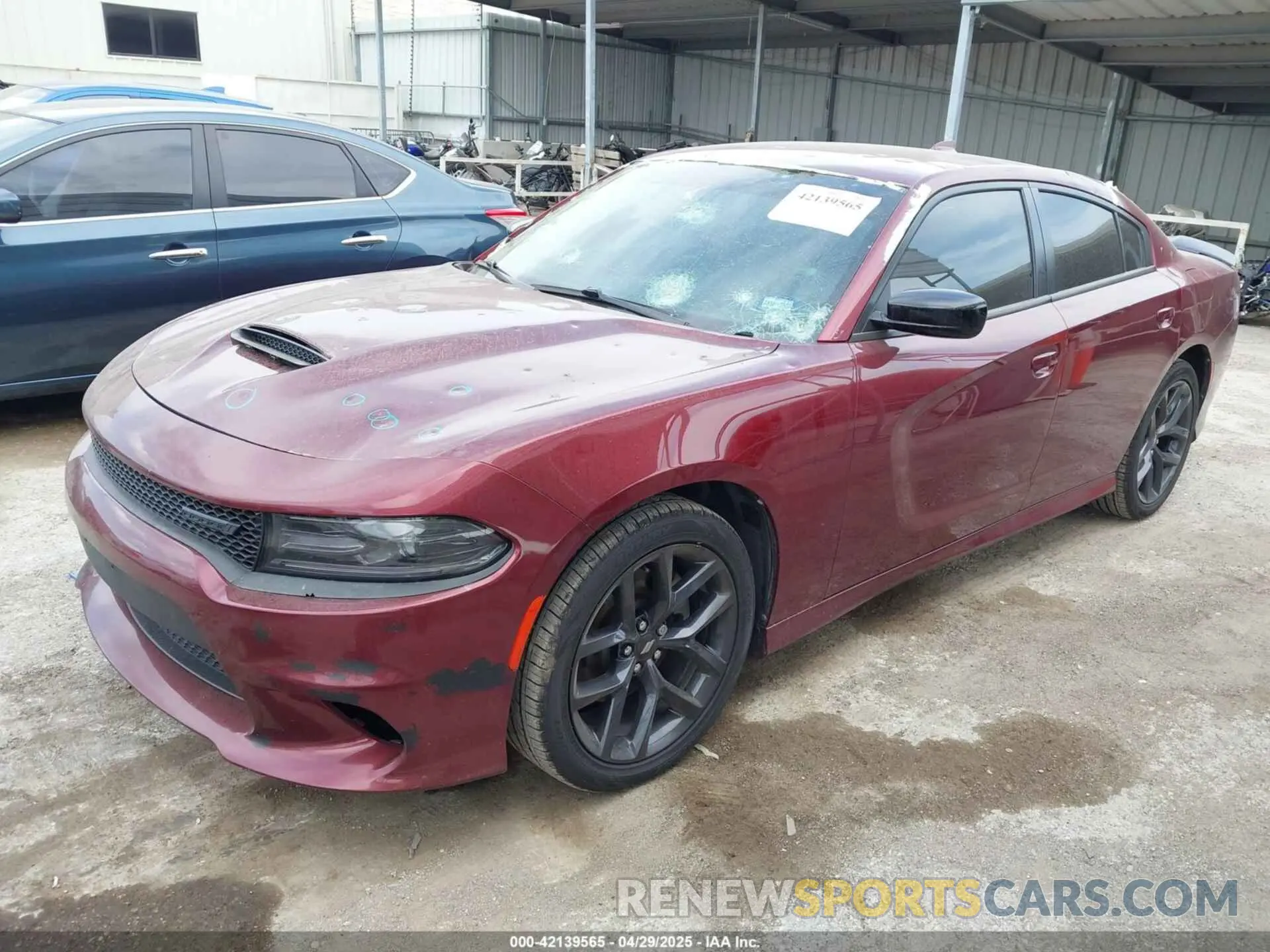 2 fotografías del automóvil dañado 2C3CDXHG9MH639950 DODGE CHARGER 2021