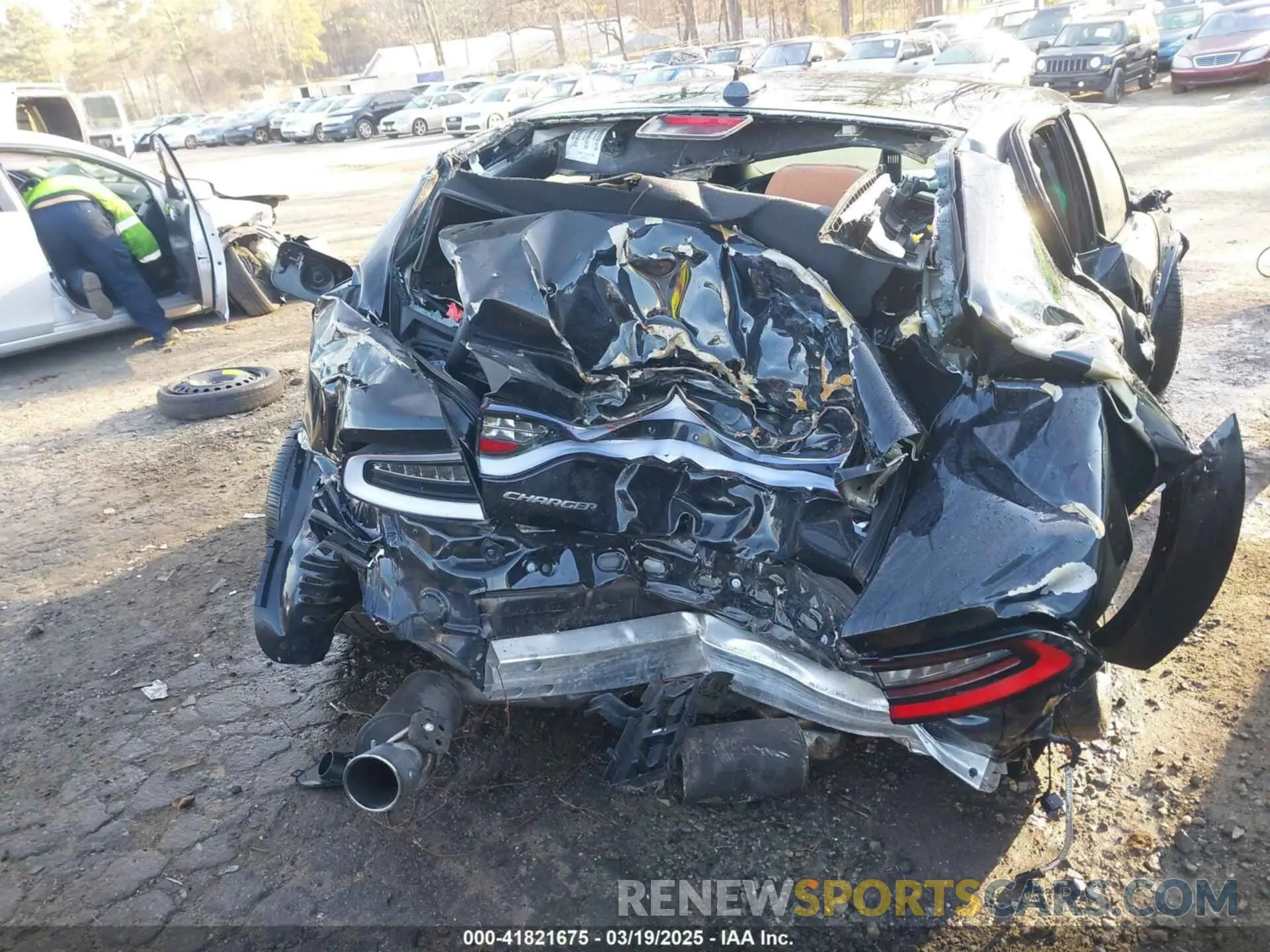 6 fotografías del automóvil dañado 2C3CDXL94MH602992 DODGE CHARGER 2021