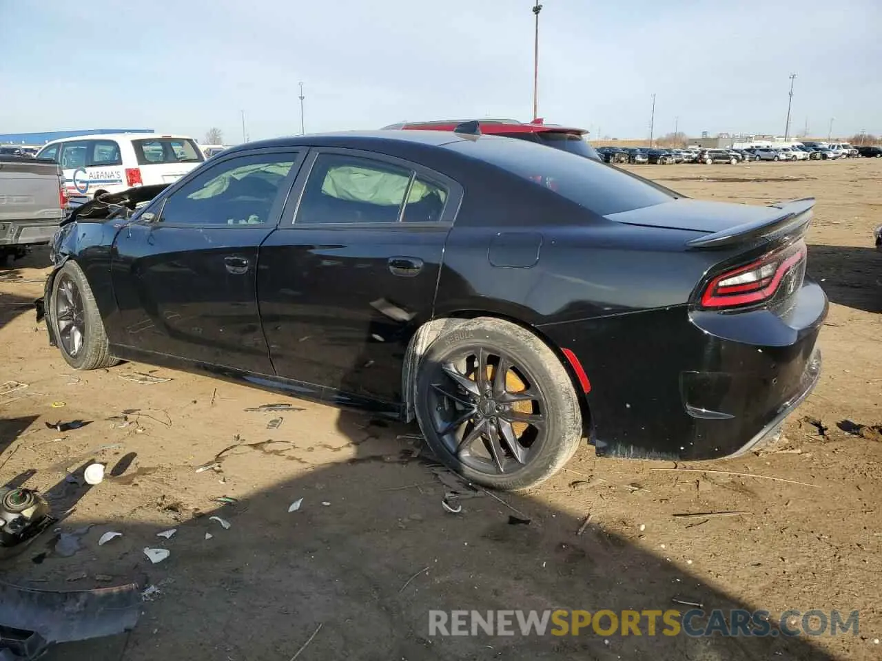 2 fotografías del automóvil dañado 2C3CDXMG0MH504958 DODGE CHARGER 2021