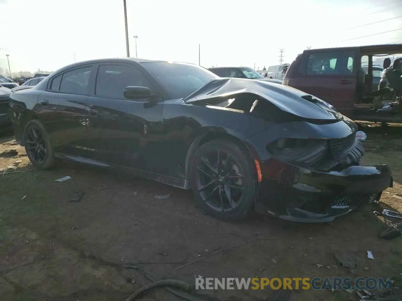 4 fotografías del automóvil dañado 2C3CDXMG0MH504958 DODGE CHARGER 2021