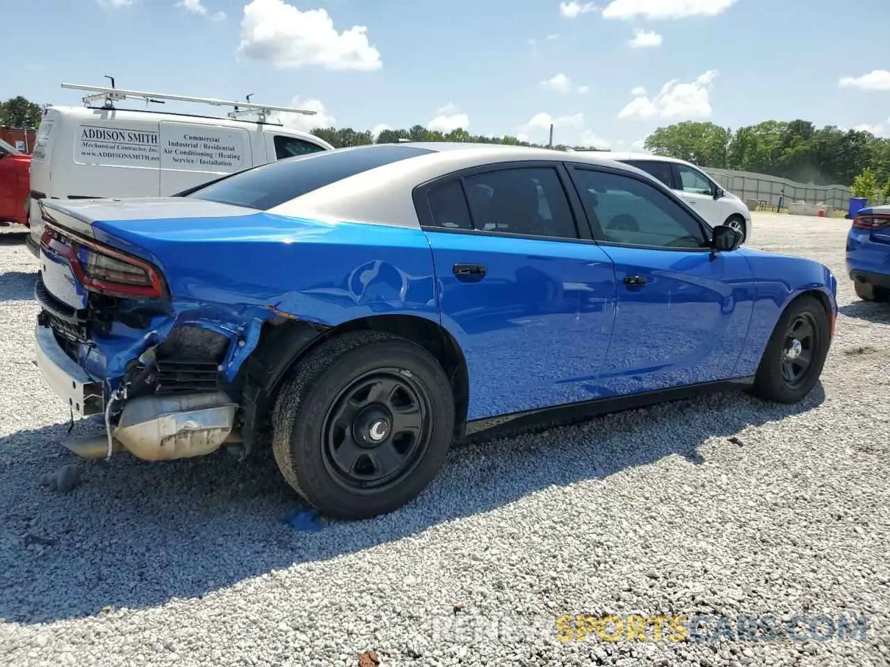 3 fotografías del automóvil dañado 2C3CDXAT3NH119297 DODGE CHARGER 2022