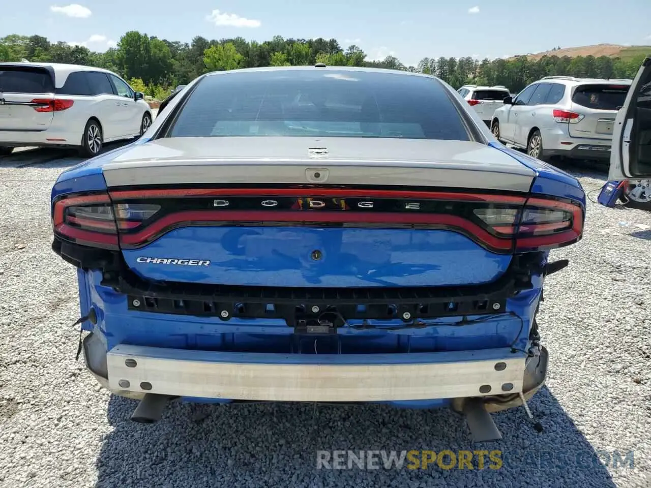 6 fotografías del automóvil dañado 2C3CDXAT3NH119297 DODGE CHARGER 2022