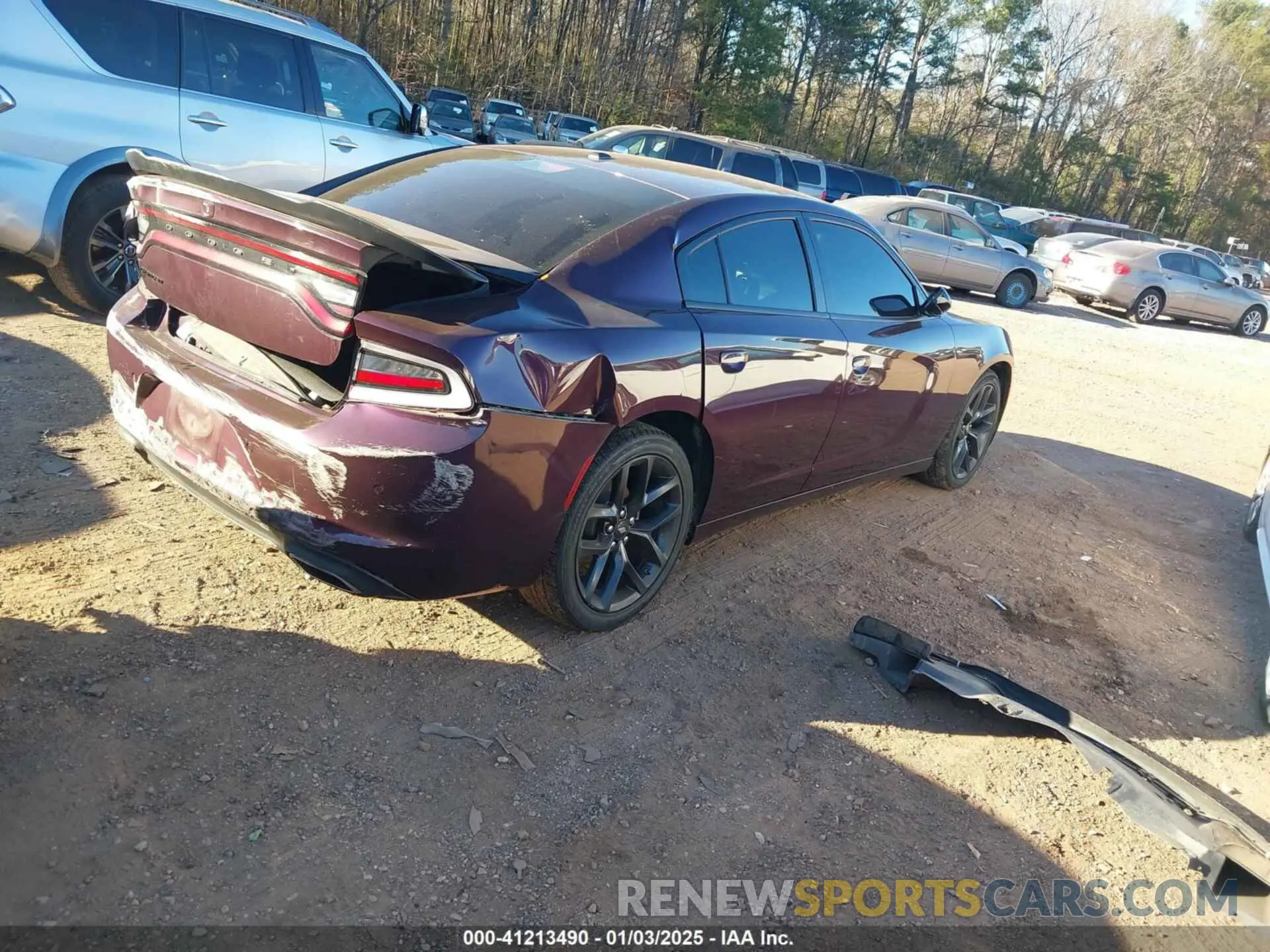 4 fotografías del automóvil dañado 2C3CDXBG0NH123597 DODGE CHARGER 2022