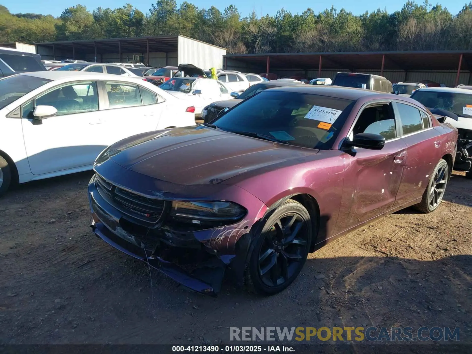 6 fotografías del automóvil dañado 2C3CDXBG0NH123597 DODGE CHARGER 2022