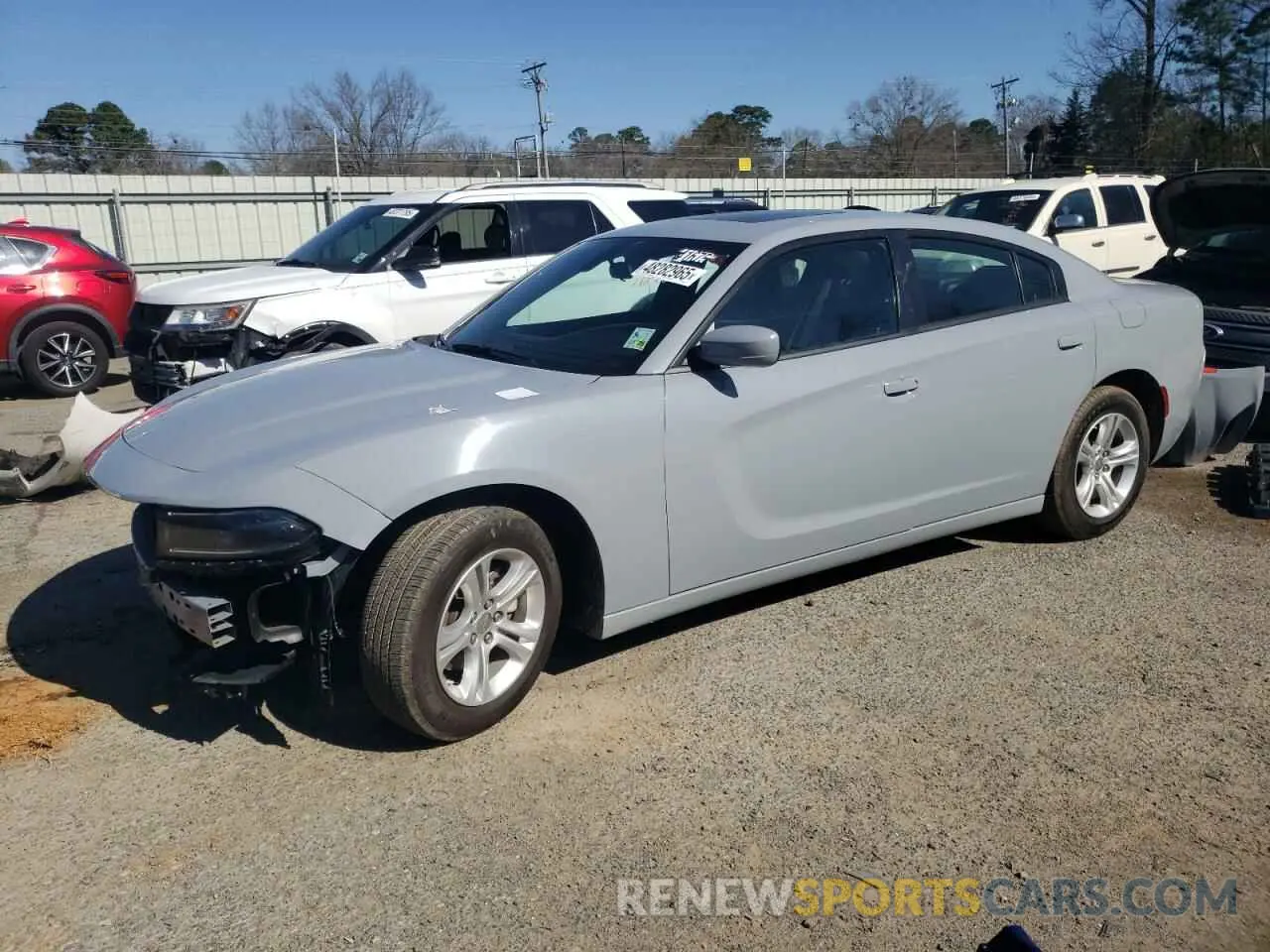 1 fotografías del automóvil dañado 2C3CDXBG1NH169326 DODGE CHARGER 2022