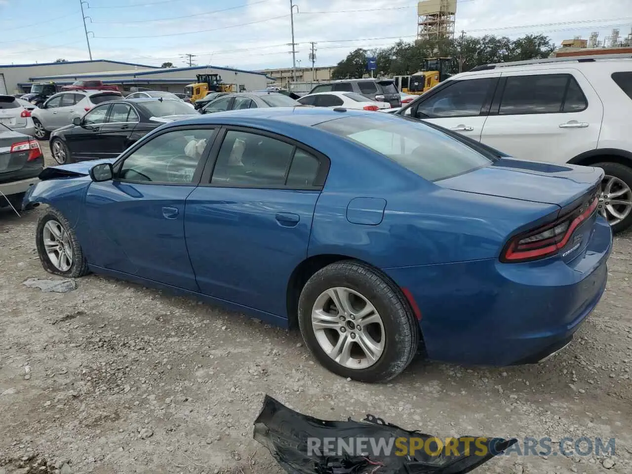 2 fotografías del automóvil dañado 2C3CDXBG1NH255476 DODGE CHARGER 2022