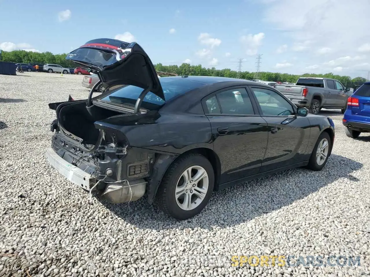 3 fotografías del automóvil dañado 2C3CDXBG1NH258927 DODGE CHARGER 2022