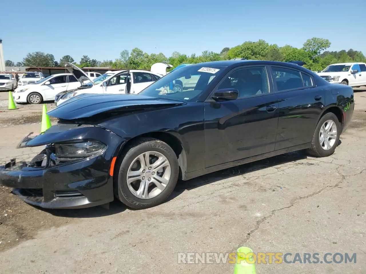 1 fotografías del automóvil dañado 2C3CDXBG1NH258944 DODGE CHARGER 2022