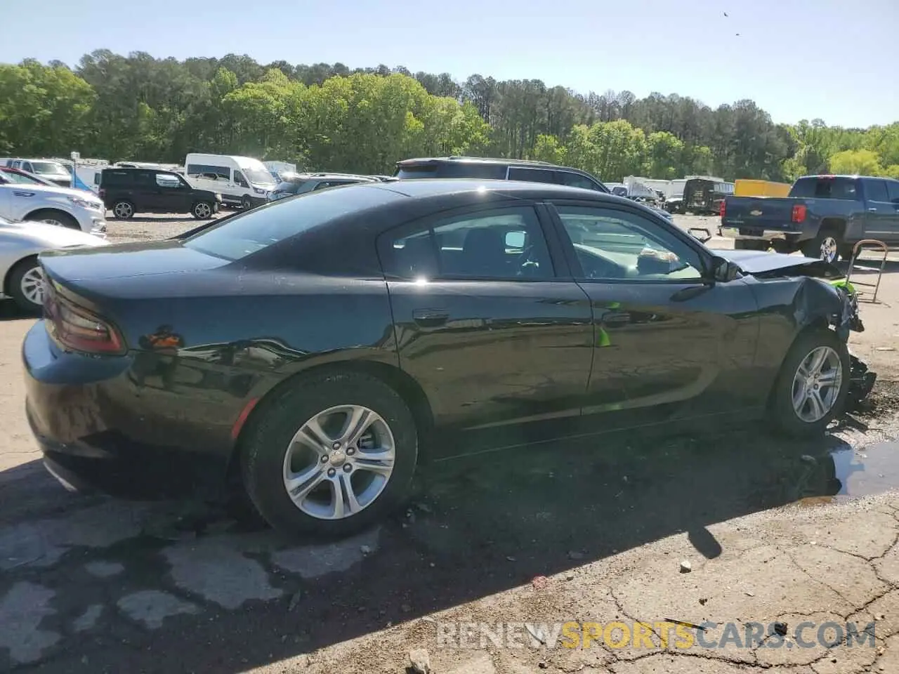 3 fotografías del automóvil dañado 2C3CDXBG1NH258944 DODGE CHARGER 2022