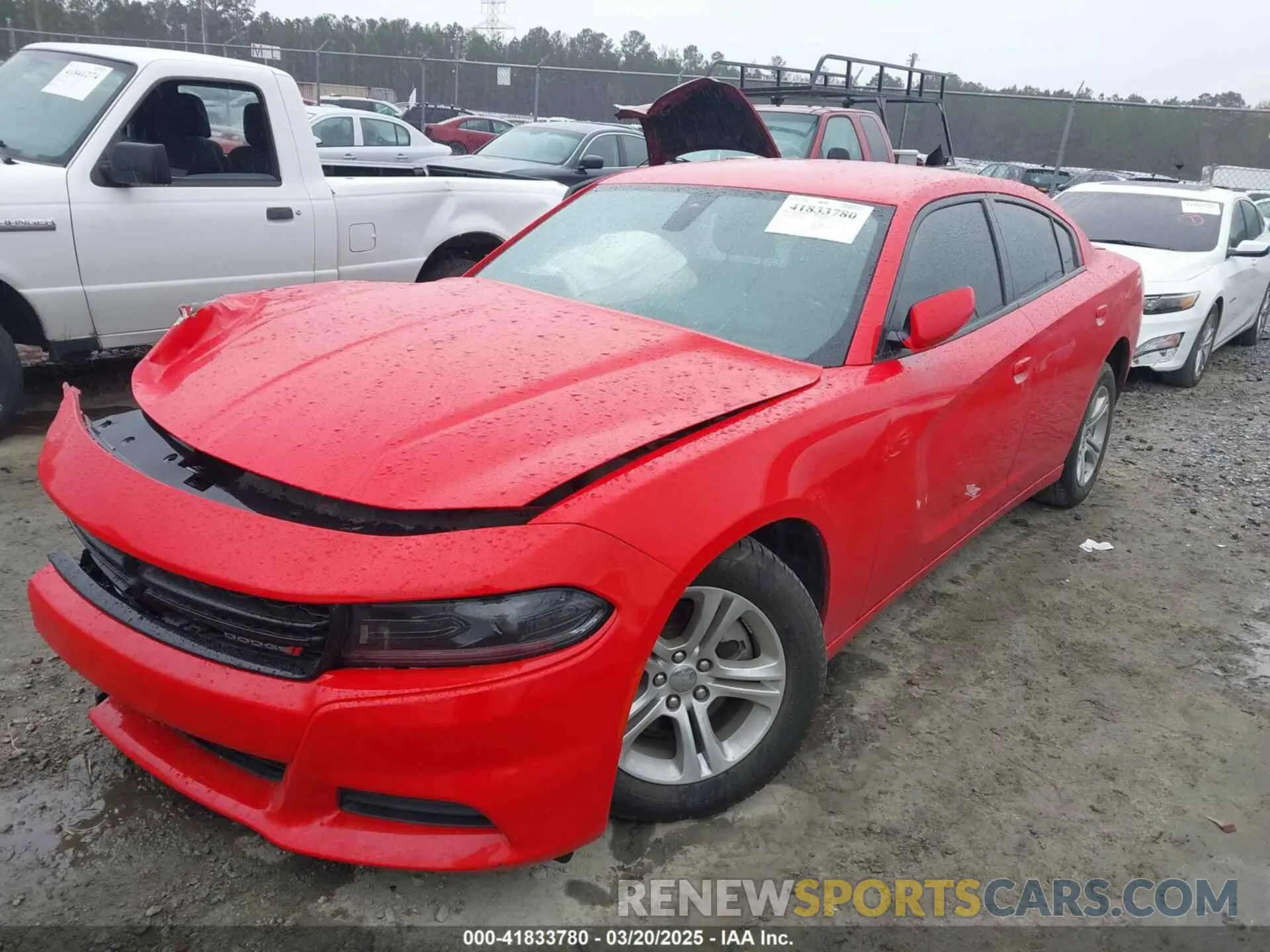2 fotografías del automóvil dañado 2C3CDXBG2NH162319 DODGE CHARGER 2022
