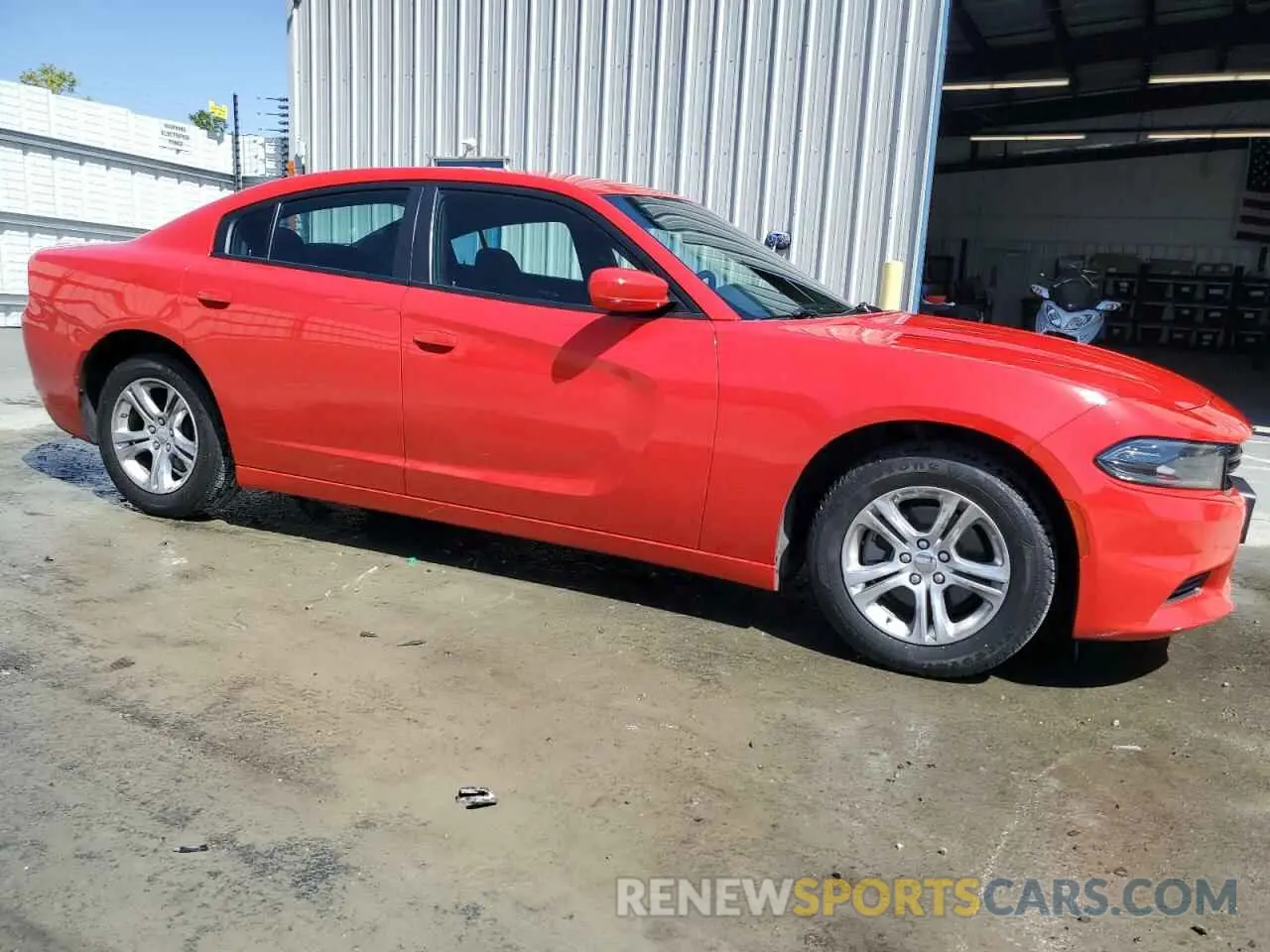 4 fotografías del automóvil dañado 2C3CDXBG2NH192565 DODGE CHARGER 2022