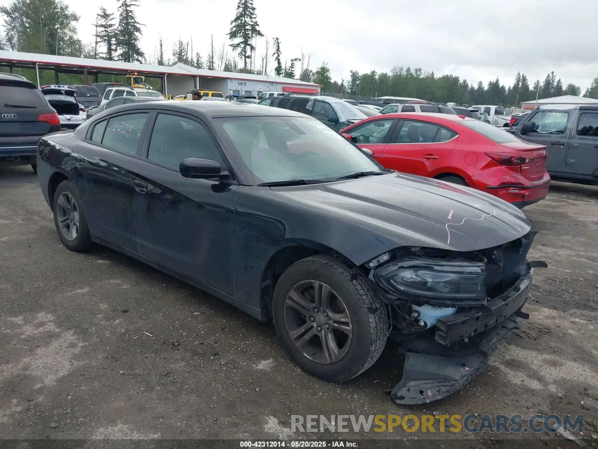 1 fotografías del automóvil dañado 2C3CDXBG3NH169280 DODGE CHARGER 2022
