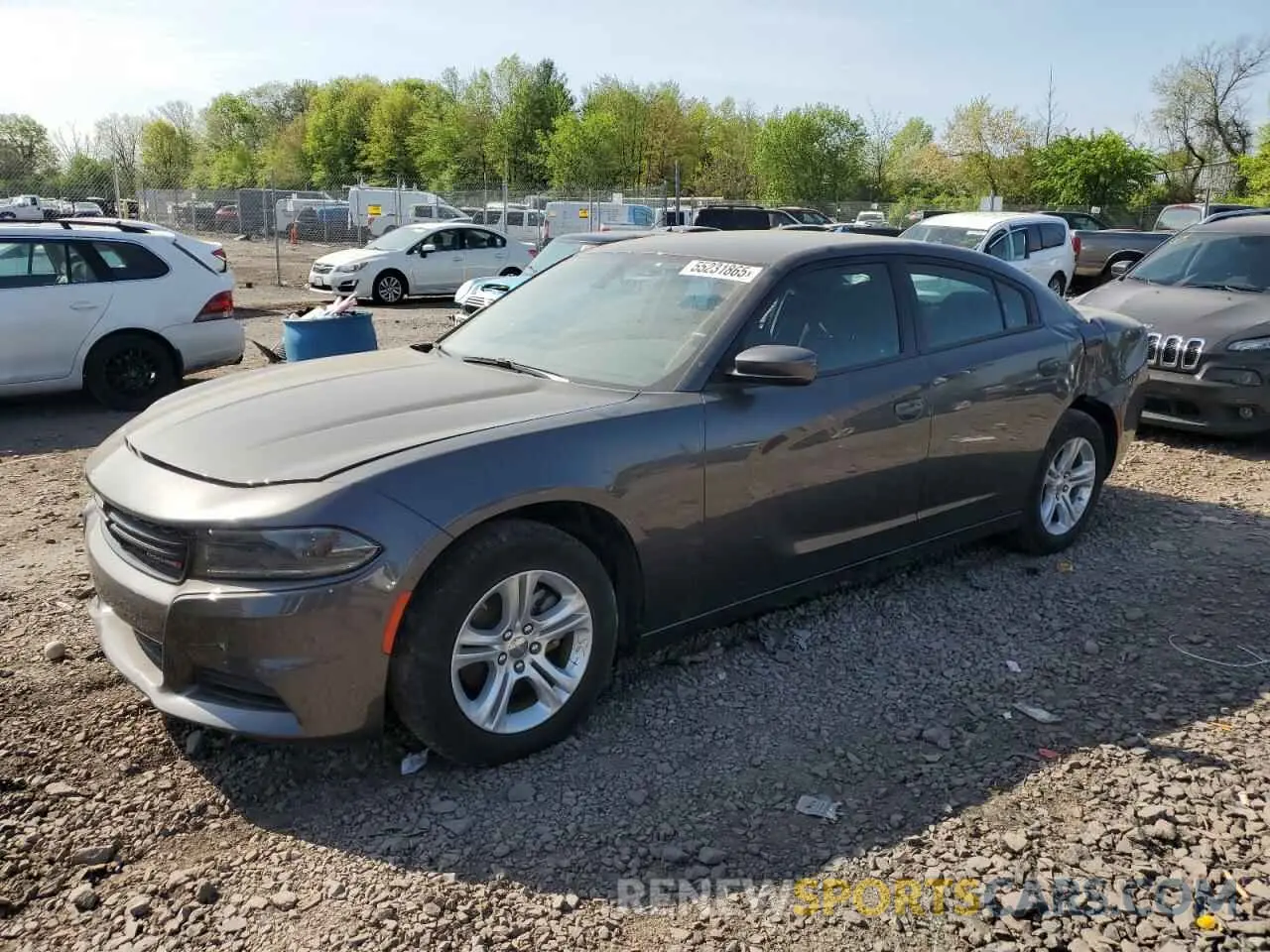 1 fotografías del automóvil dañado 2C3CDXBG3NH255298 DODGE CHARGER 2022