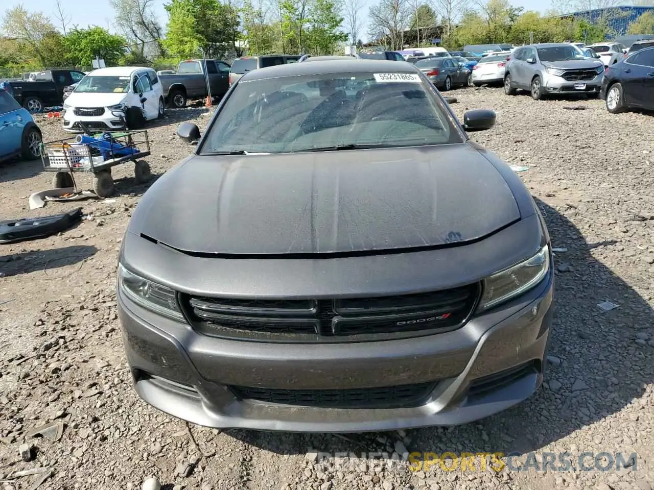 5 fotografías del automóvil dañado 2C3CDXBG3NH255298 DODGE CHARGER 2022