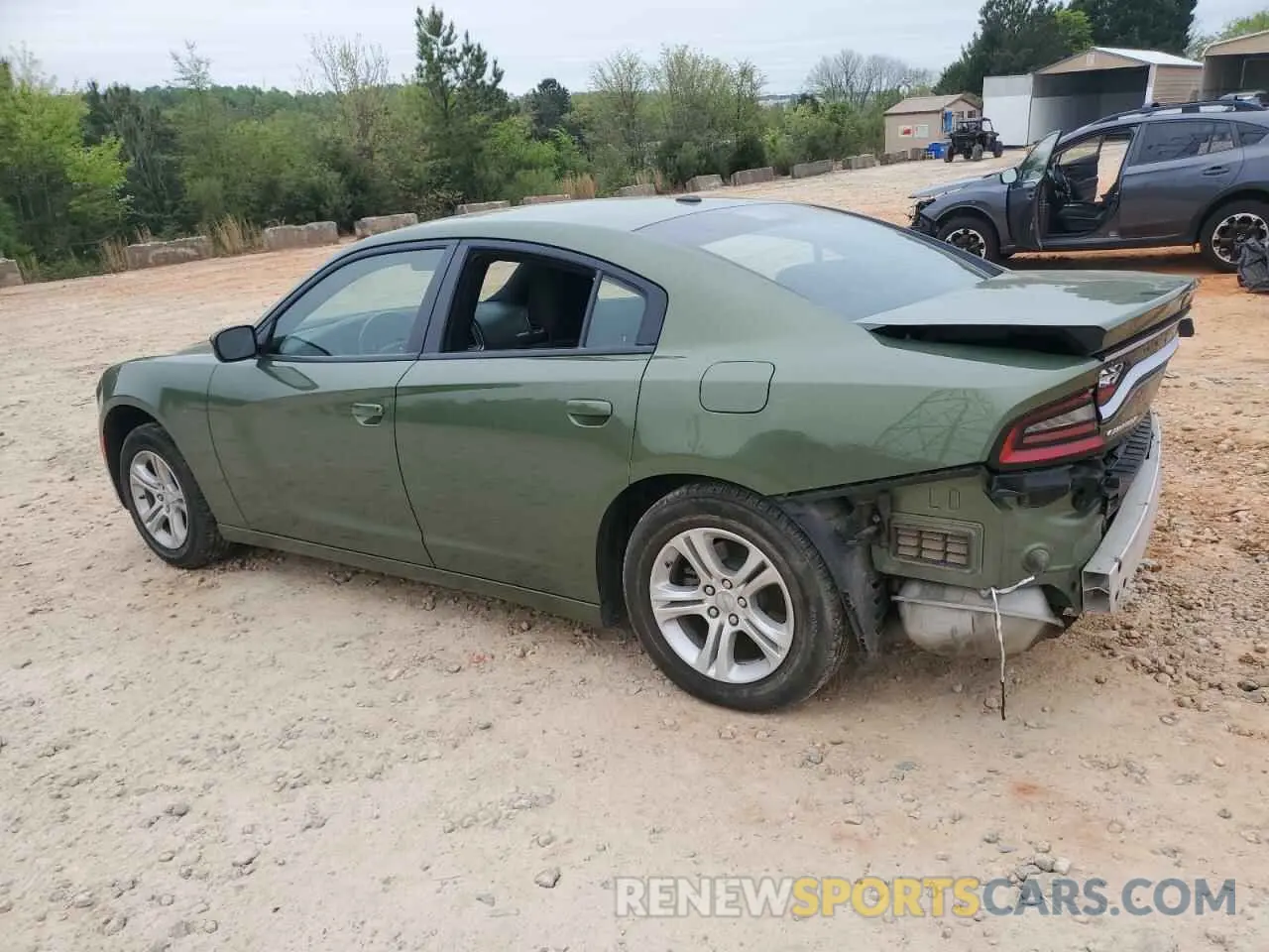 2 fotografías del automóvil dañado 2C3CDXBG3NH255821 DODGE CHARGER 2022
