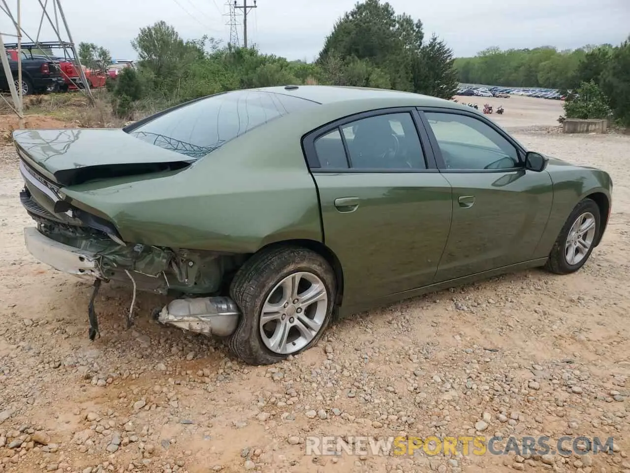 3 fotografías del automóvil dañado 2C3CDXBG3NH255821 DODGE CHARGER 2022