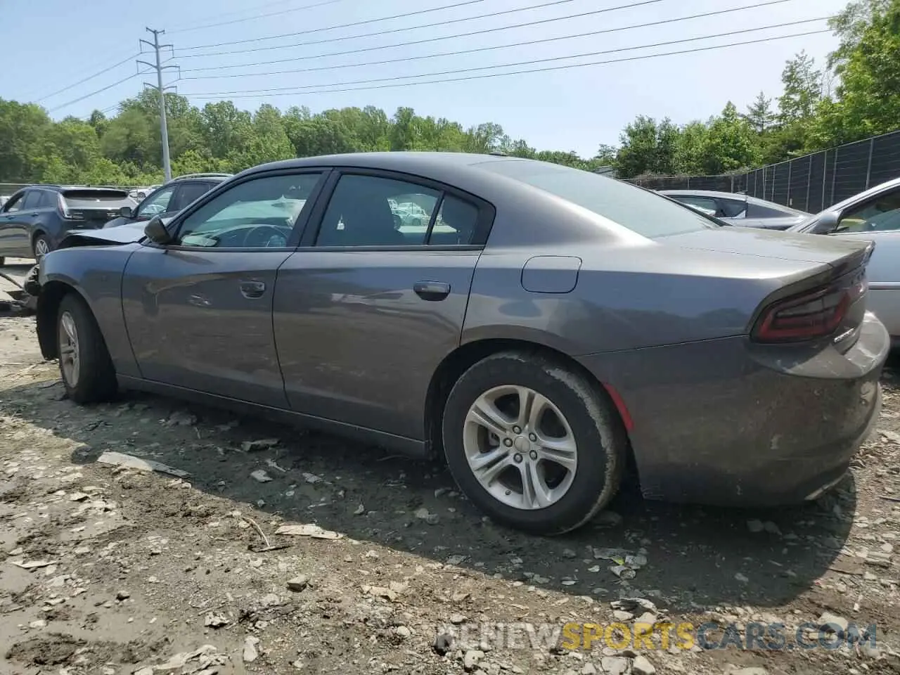 2 fotografías del automóvil dañado 2C3CDXBG5NH234629 DODGE CHARGER 2022