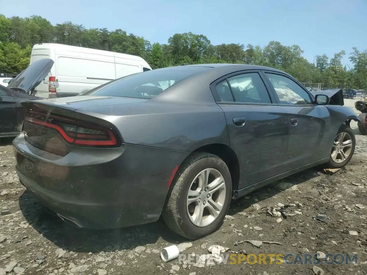 3 fotografías del automóvil dañado 2C3CDXBG5NH234629 DODGE CHARGER 2022