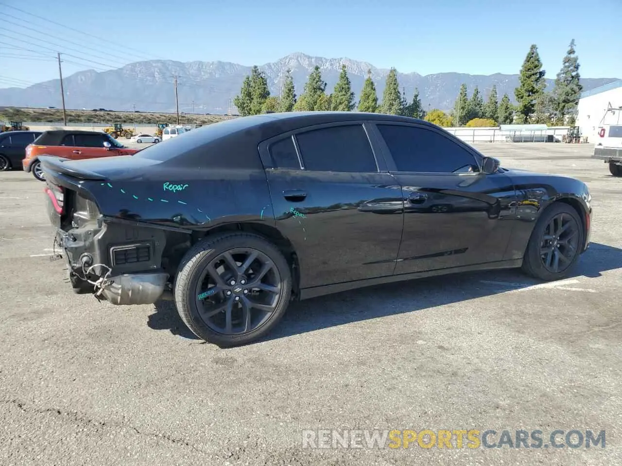 3 fotografías del automóvil dañado 2C3CDXBG6NH110708 DODGE CHARGER 2022