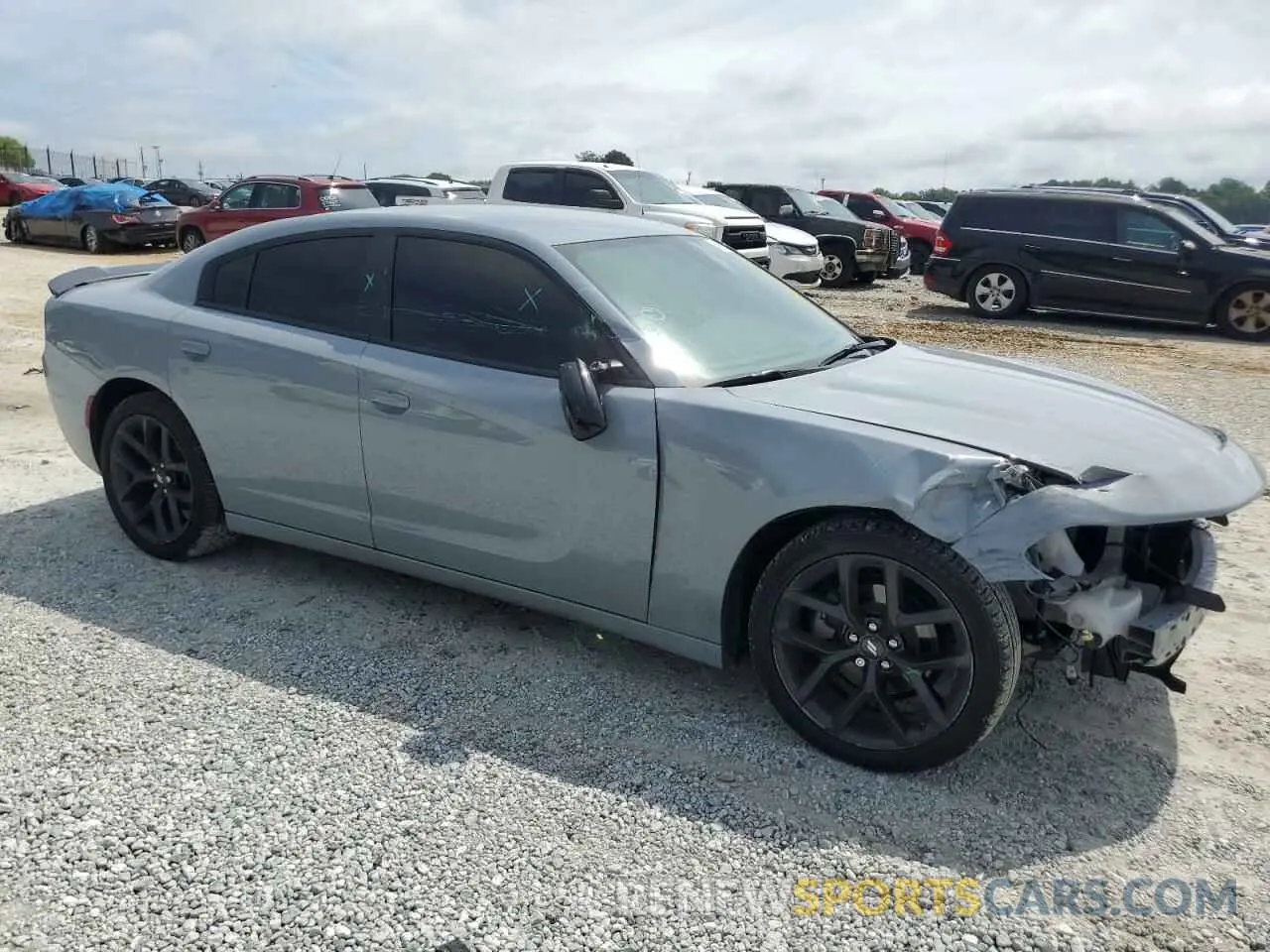 4 fotografías del automóvil dañado 2C3CDXBG6NH139058 DODGE CHARGER 2022