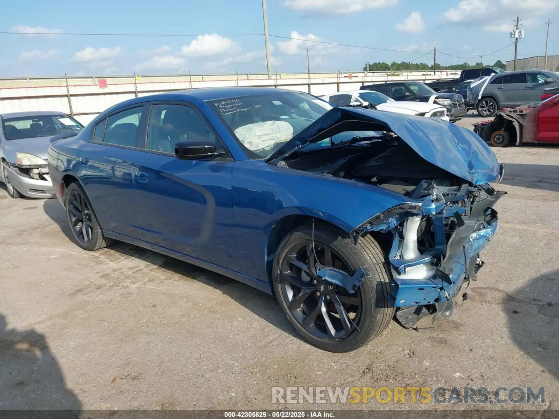 1 fotografías del automóvil dañado 2C3CDXBG6NH145913 DODGE CHARGER 2022