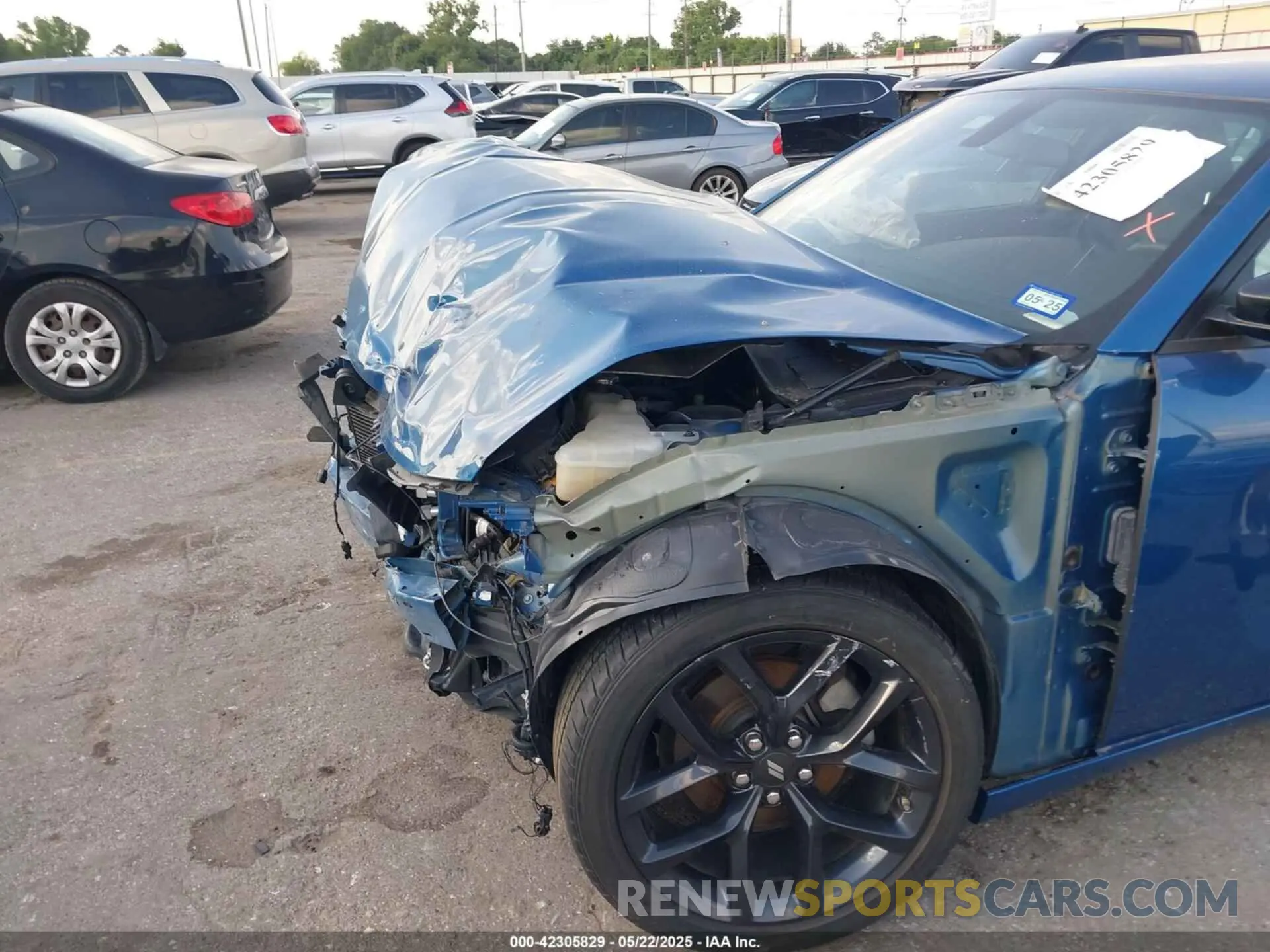 6 fotografías del automóvil dañado 2C3CDXBG6NH145913 DODGE CHARGER 2022