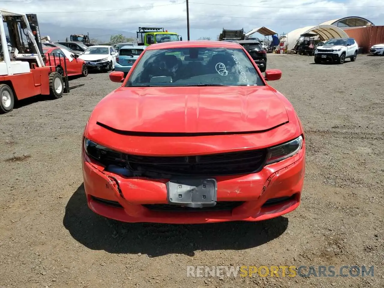 5 fotografías del automóvil dañado 2C3CDXBG6NH200828 DODGE CHARGER 2022