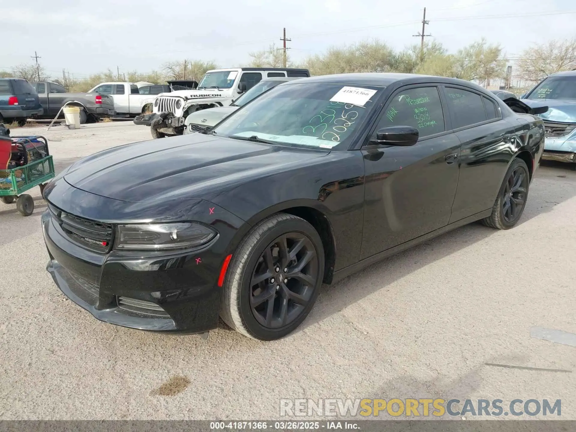 2 fotografías del automóvil dañado 2C3CDXBG6NH202594 DODGE CHARGER 2022