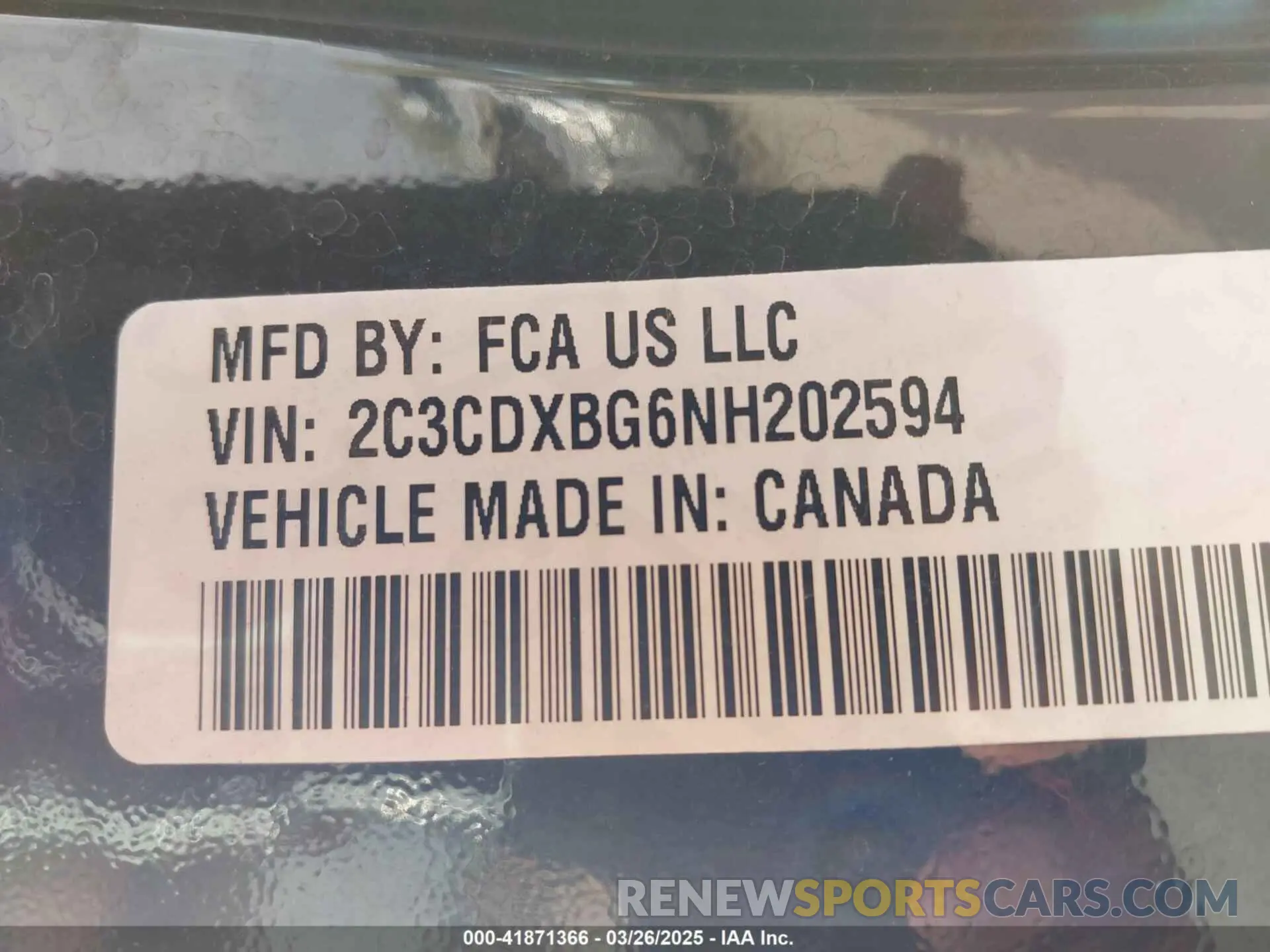 9 fotografías del automóvil dañado 2C3CDXBG6NH202594 DODGE CHARGER 2022