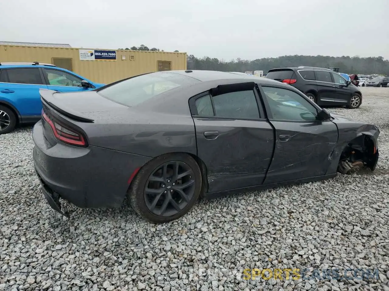 3 fotografías del automóvil dañado 2C3CDXBG7NH103718 DODGE CHARGER 2022