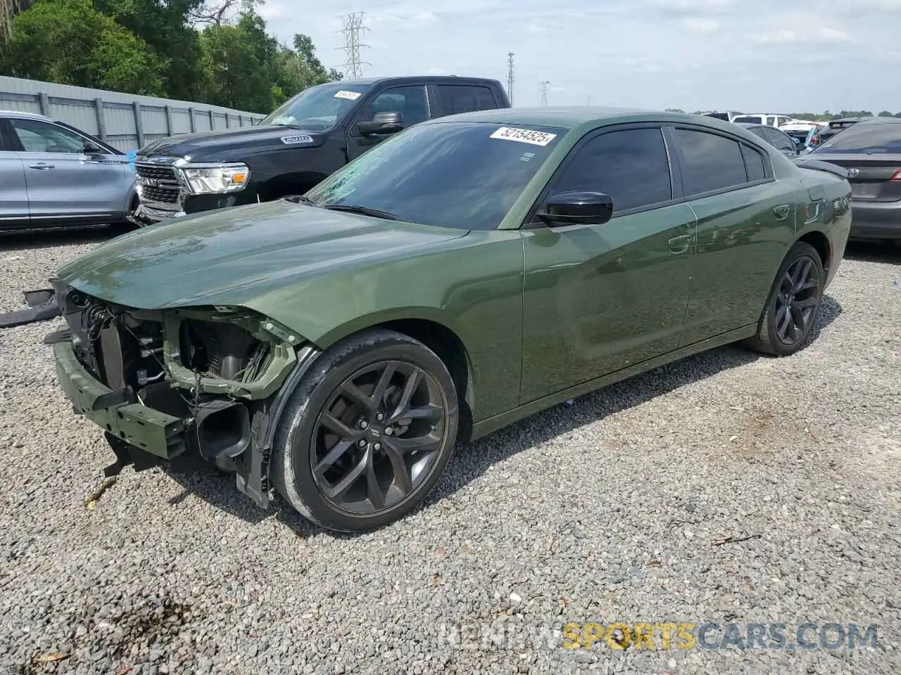 1 fotografías del automóvil dañado 2C3CDXBG7NH138565 DODGE CHARGER 2022