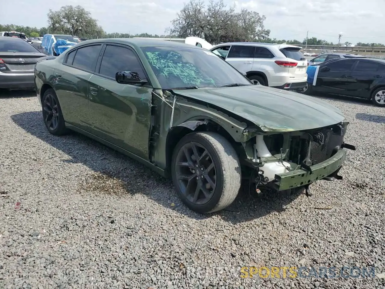 4 fotografías del automóvil dañado 2C3CDXBG7NH138565 DODGE CHARGER 2022
