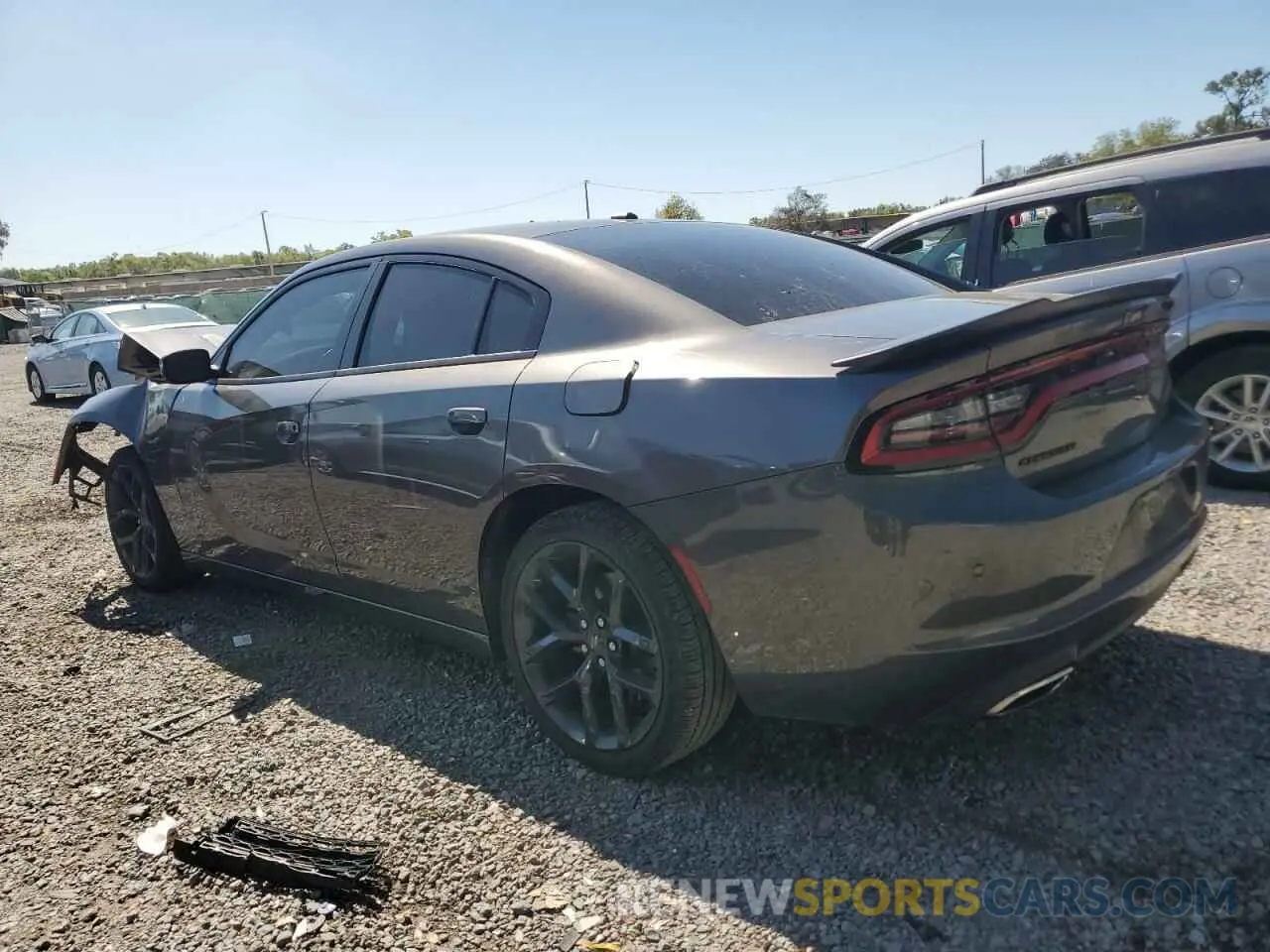 2 fotografías del automóvil dañado 2C3CDXBG7NH141420 DODGE CHARGER 2022