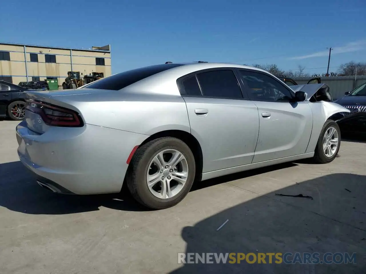 3 fotografías del automóvil dañado 2C3CDXBG9NH169297 DODGE CHARGER 2022