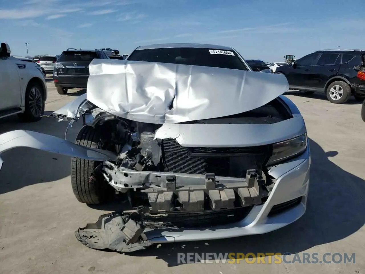 5 fotografías del automóvil dañado 2C3CDXBG9NH169297 DODGE CHARGER 2022