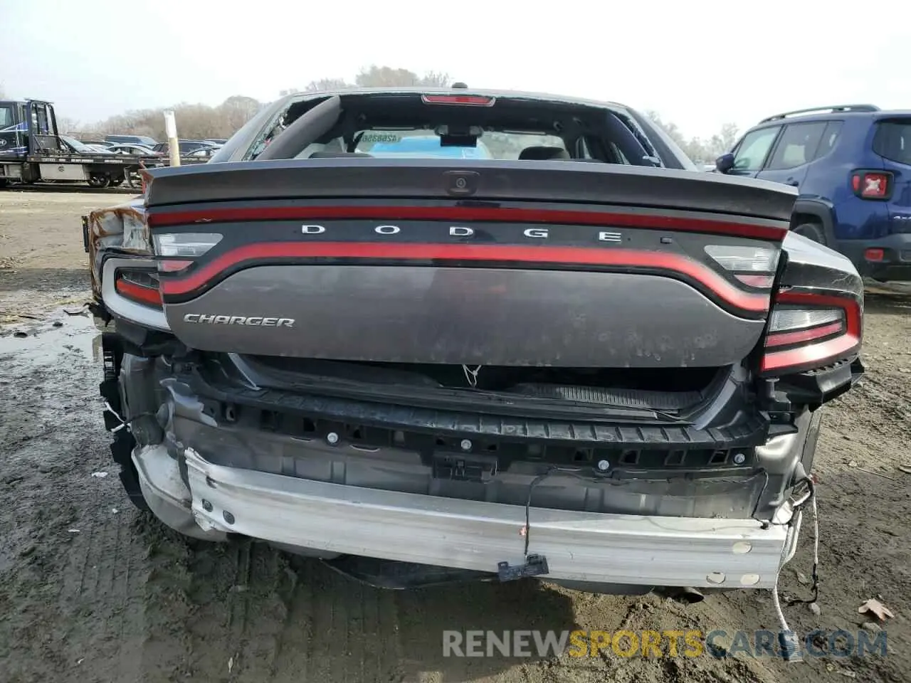 6 fotografías del automóvil dañado 2C3CDXBG9NH178520 DODGE CHARGER 2022