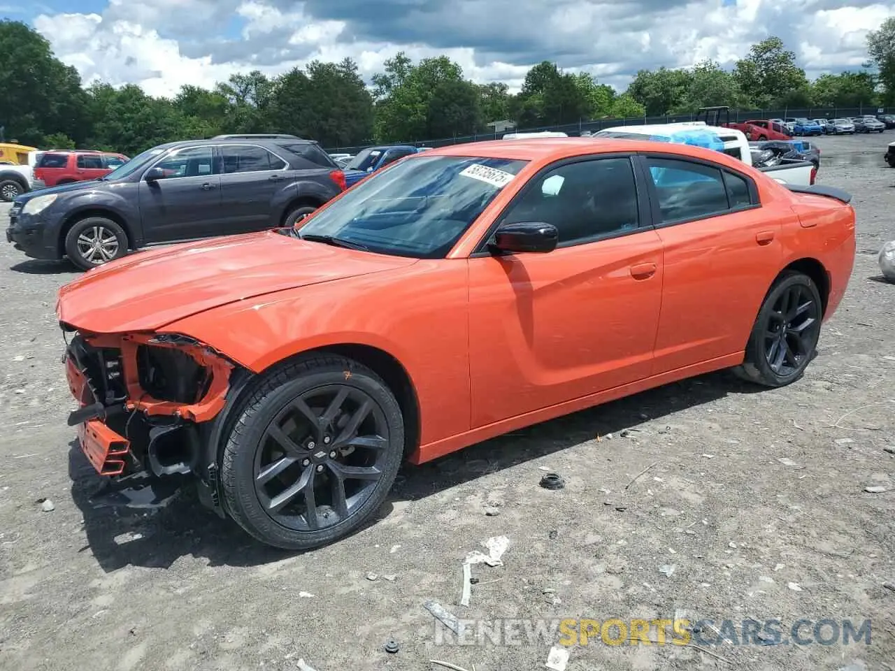 1 fotografías del automóvil dañado 2C3CDXBG9NH186116 DODGE CHARGER 2022