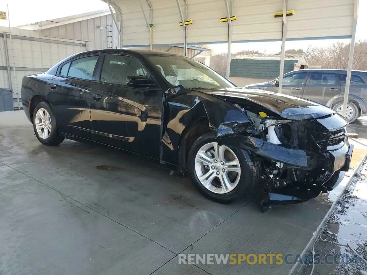 4 fotografías del automóvil dañado 2C3CDXBG9NH261574 DODGE CHARGER 2022