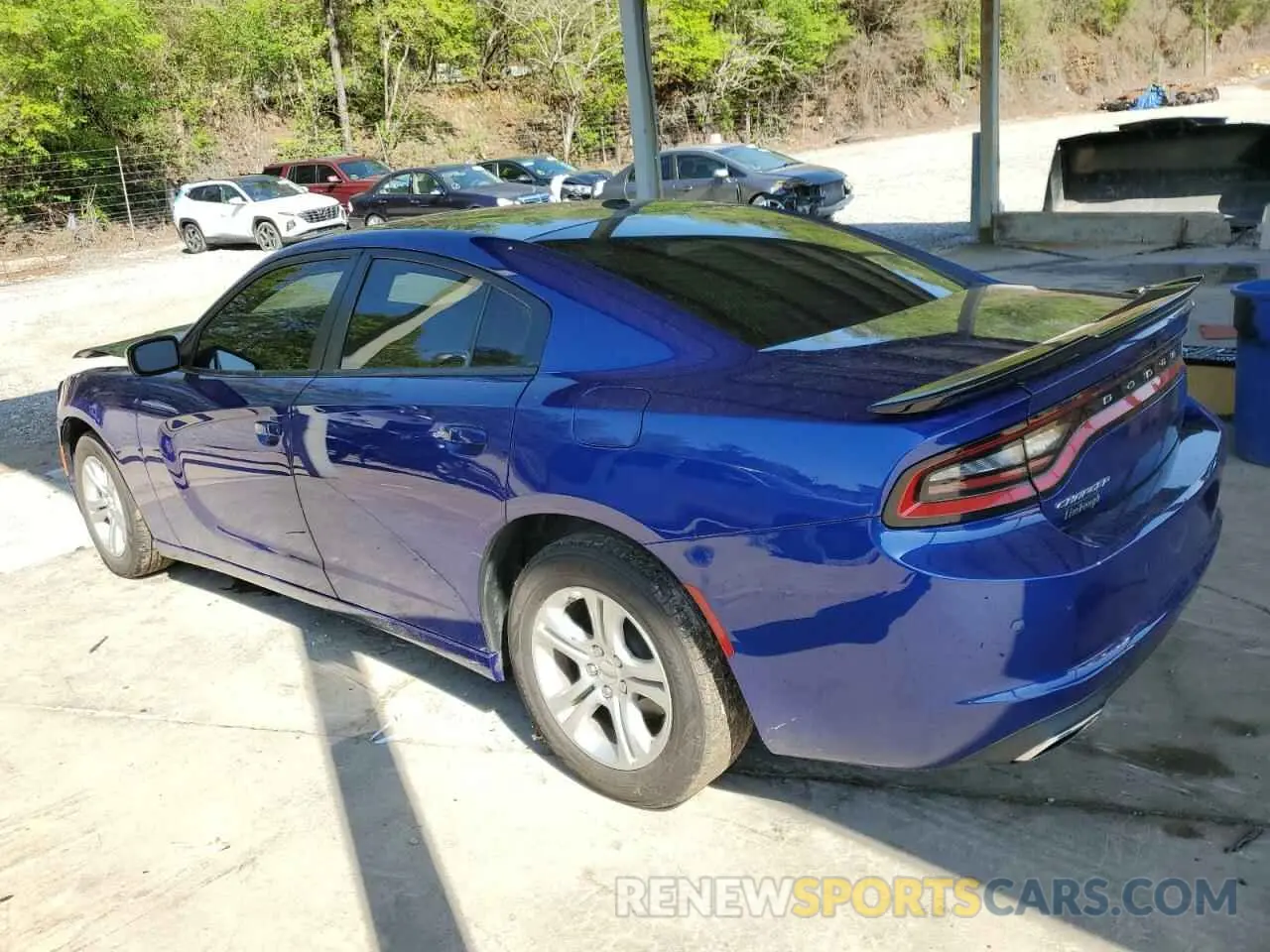 2 fotografías del automóvil dañado 2C3CDXBGXNH145185 DODGE CHARGER 2022