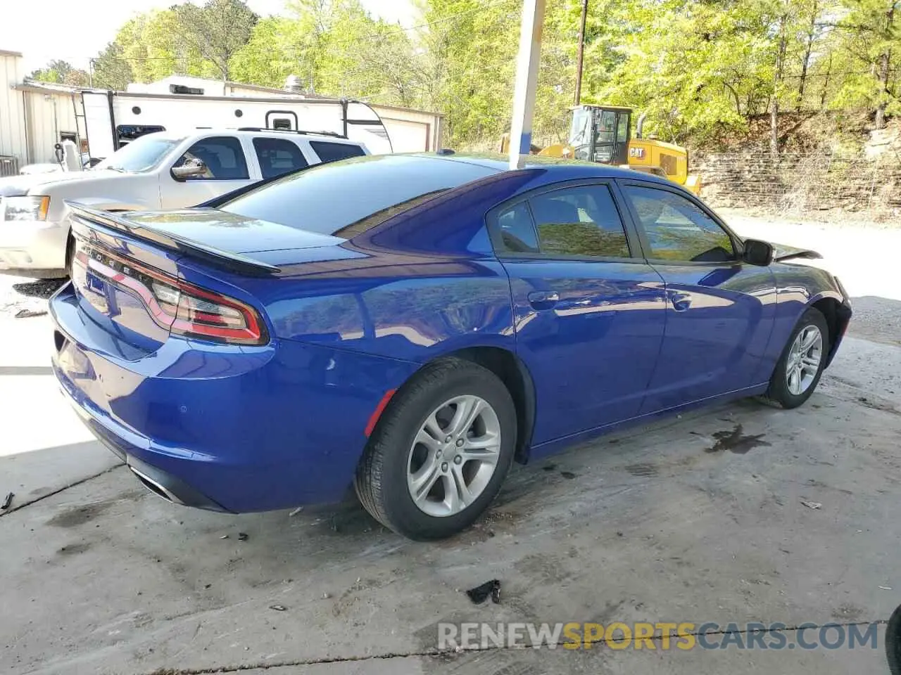 3 fotografías del automóvil dañado 2C3CDXBGXNH145185 DODGE CHARGER 2022