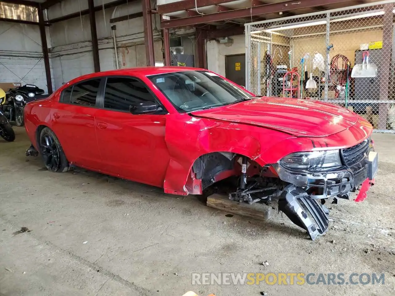 4 fotografías del automóvil dañado 2C3CDXBGXNH262068 DODGE CHARGER 2022