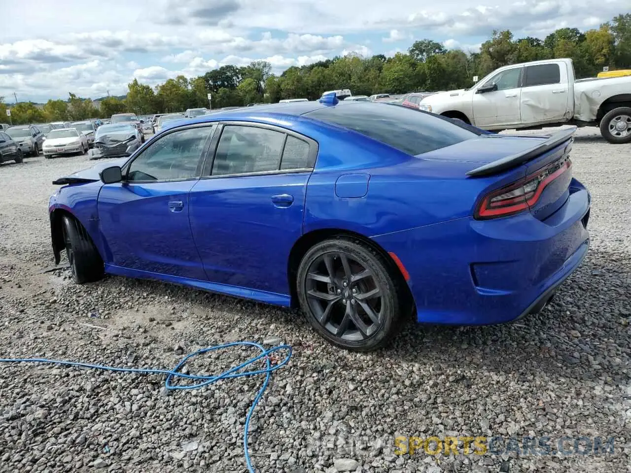 2 fotografías del automóvil dañado 2C3CDXCT1NH115200 DODGE CHARGER 2022