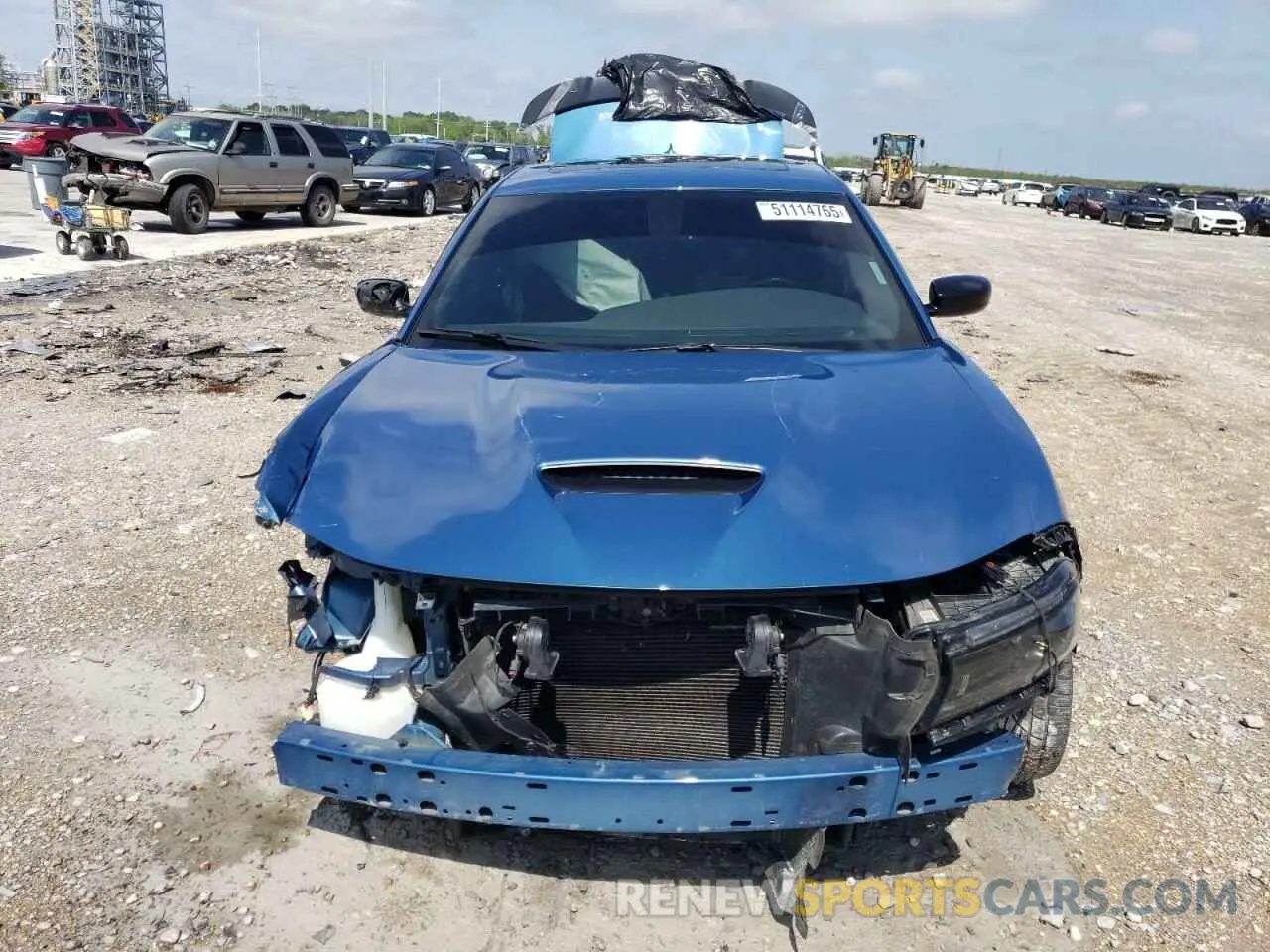 5 fotografías del automóvil dañado 2C3CDXCT1NH235868 DODGE CHARGER 2022