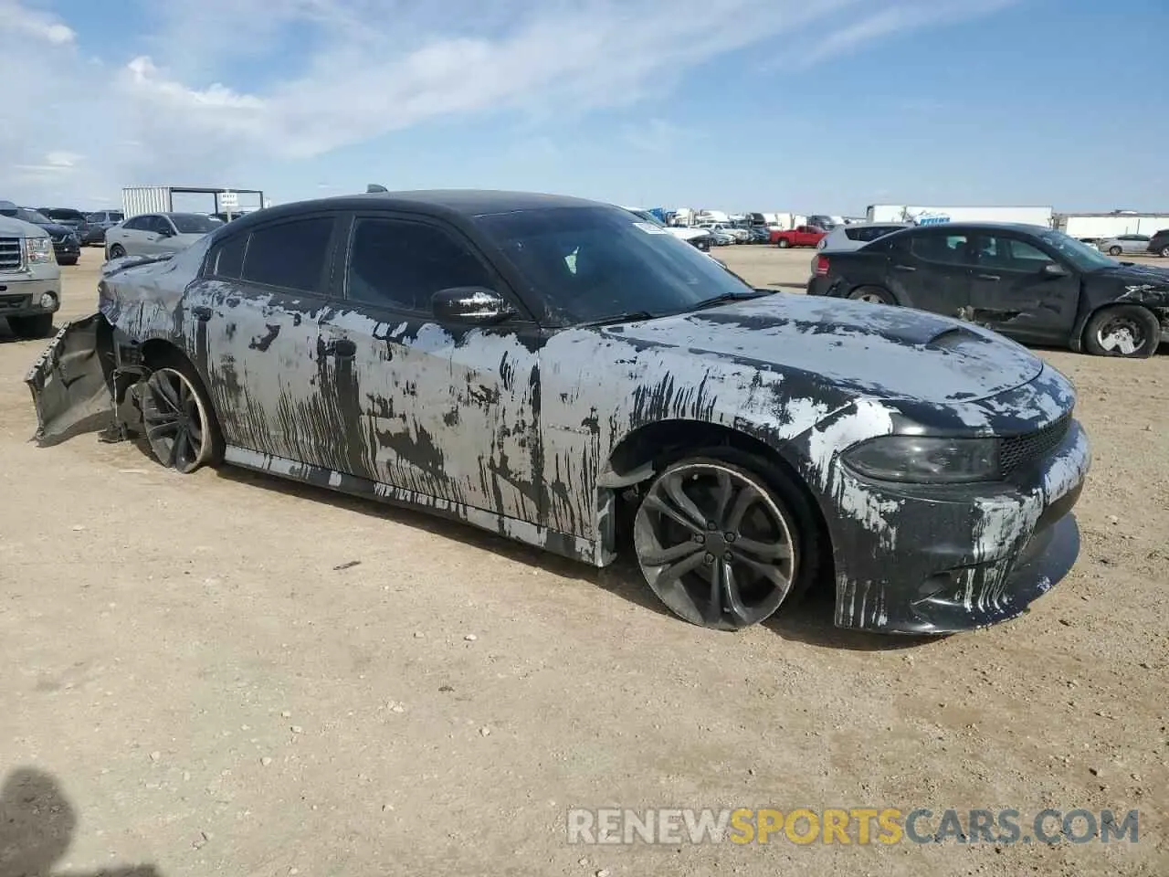 4 fotografías del automóvil dañado 2C3CDXCT2NH259239 DODGE CHARGER 2022